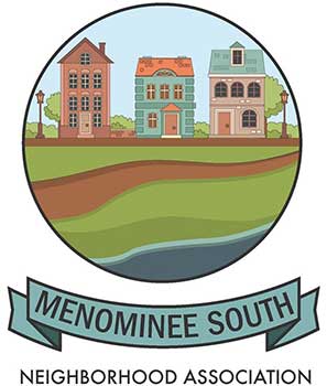 Menominee South Neighborhood Association logo.