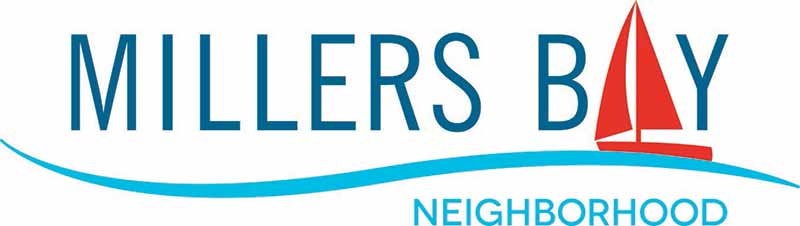 Logo for the Millers Bay Neighborhood Association in Oshkosh, WI.