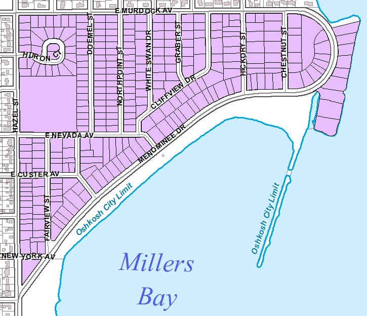Millers Bay Neighborhood Association map.